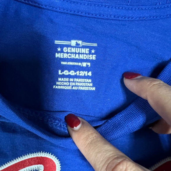 Cubs Kids Blue T-Shirt size Large/12-24 - Picture 4 of 4